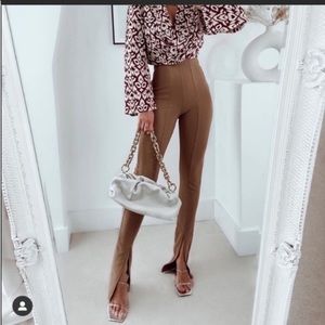Zara split hem trousers/leggings